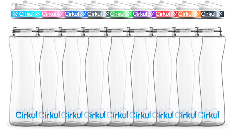 Custom 22oz. Plastic Bottle & Comfort Grip Lid vj36v 7suuq hz7bd ccem9